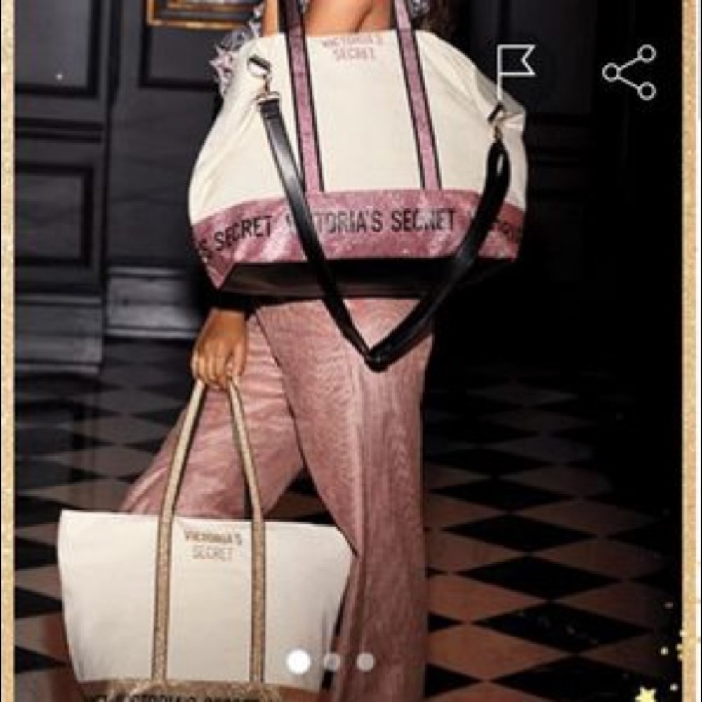 Victoria’s Secret Sparkle Tote & Weekender Set